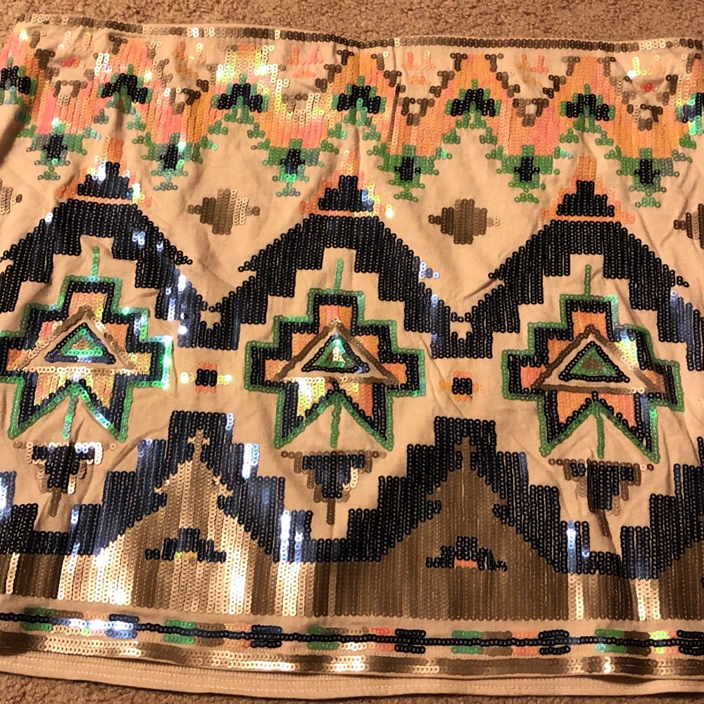 Express Sequin Skirt